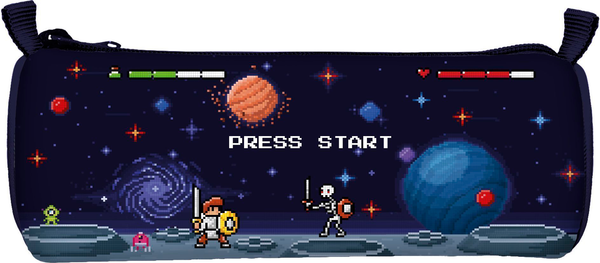 Изображение товара Пенал Schoolformat Мир пикселей / ПТ-МП (синий)