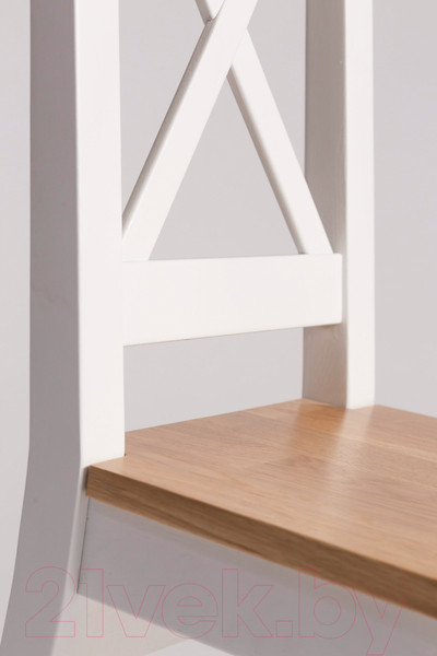 Изображение товара Стул Белдревизделие Моррель ДМ-10 49.5x41x94 дубовый (белый/Р 43)