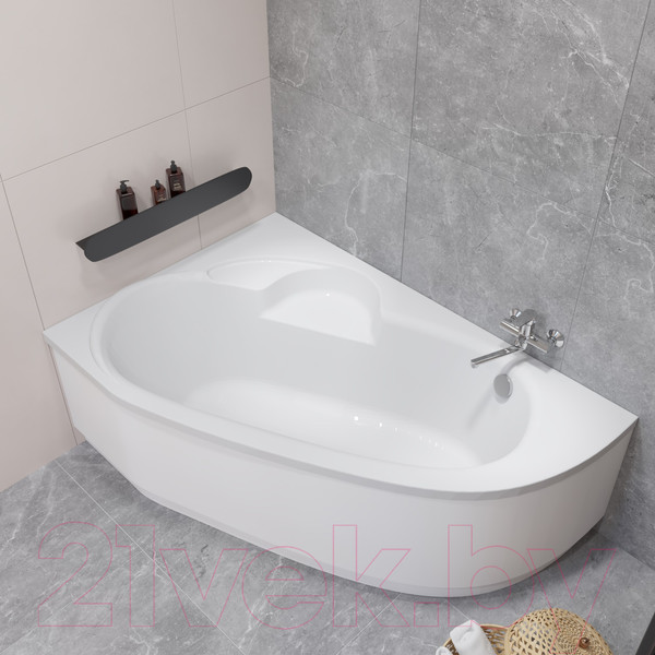 Изображение товара Ванна акриловая Lauter Valencia 170x110 / 2102170L (с ножками и лицевым экраном)