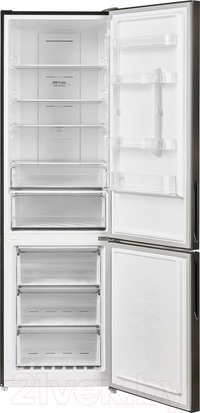 Изображение товара Холодильник с морозильником Maunfeld MFF200NFSB10 Inverter