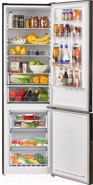 Изображение товара Холодильник с морозильником Maunfeld MFF200NFSB10 Inverter