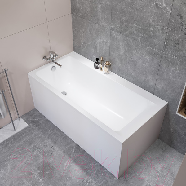 Изображение товара Ванна акриловая Lauter Seraphina 170x80 / 2112170L (с ножками, лицевым и торцевым экранами)