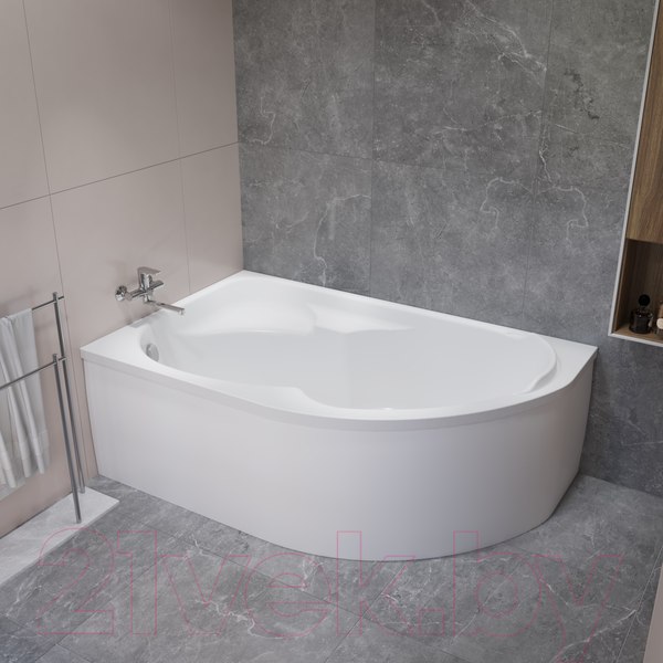 Изображение товара Ванна акриловая Lauter Geneva 170x105 / 2103170L (с ножками)