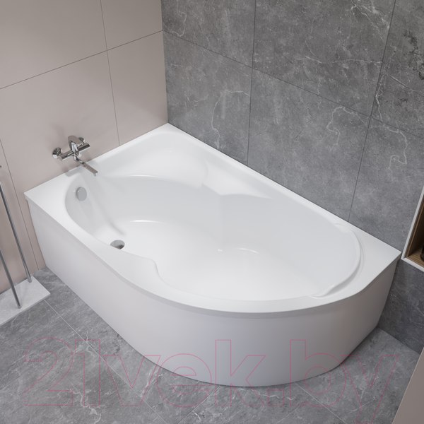 Изображение товара Ванна акриловая Lauter Geneva 170x105 / 2103170L (с ножками)