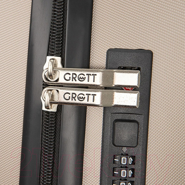Изображение товара Чемодан на колесах Grott 340-619/3-20GLD (золотой)