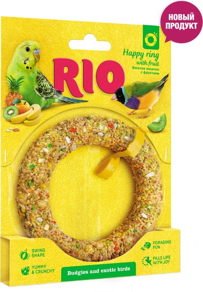 Изображение товара Лакомство для птиц Mealberry RIO Веселое колечко для волнистых попугаев и экзотов