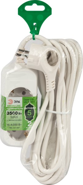 Изображение товара Удлинитель ЭРА Greenline UDL-16-250-E / Б0065014