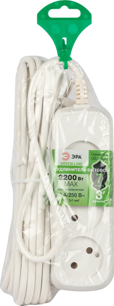 Изображение товара Удлинитель ЭРА Greenline UDL-10-370 / Б0065031