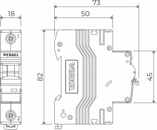 Изображение товара Выключатель автоматический Werkel W901P254