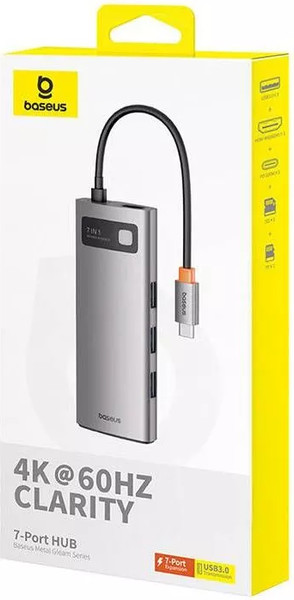 Изображение товара Док-станция для ноутбука Baseus Metal Gleam Series / B00030708811-00 (серый)