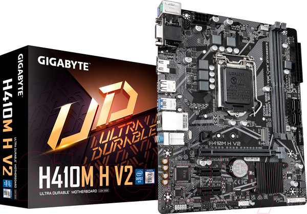 Изображение товара Материнская плата Gigabyte H410M H V2 2.0
