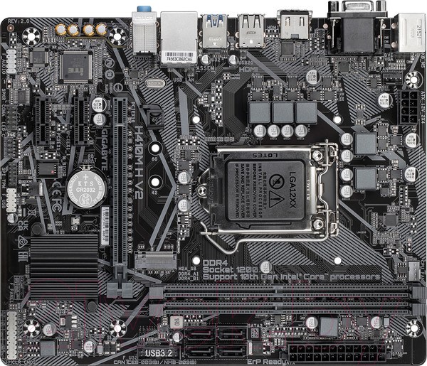 Изображение товара Материнская плата Gigabyte H410M H V2 2.0