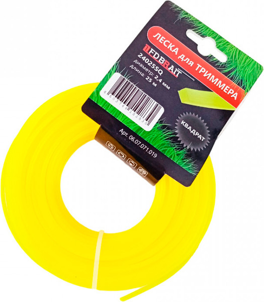 Изображение товара Леска для триммера Brait BR 2.4x25м General / 24025 SQ
