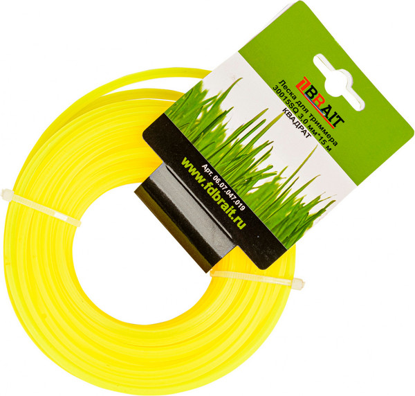Изображение товара Леска для триммера Brait BR 3.0x15 / 30015 SQ