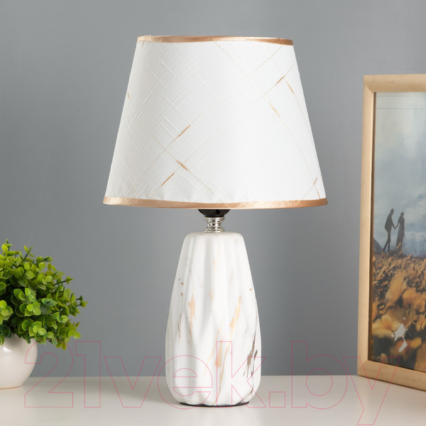 Изображение товара Прикроватная лампа Risalux Донра 9607880 (белый/золото)