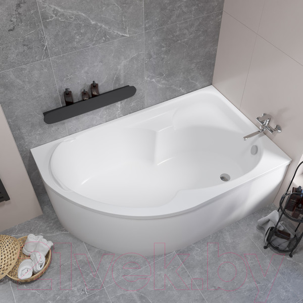 Изображение товара Ванна акриловая Lauter Geneva 170x105 / 2103170R (с ножками)