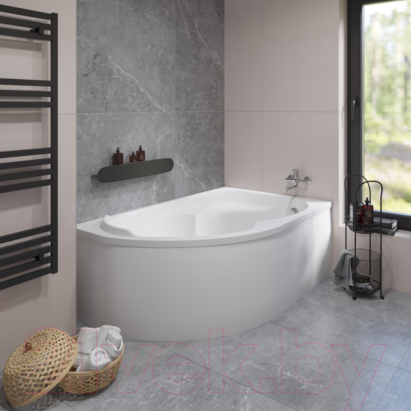 Изображение товара Ванна акриловая Lauter Geneva 170x105 / 2103170R (с ножками и лицевым экраном)