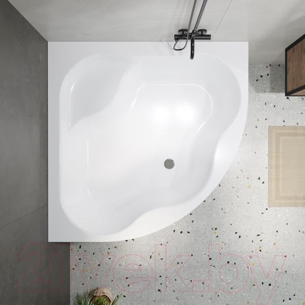 Изображение товара Ванна акриловая Lauter Majestica 140x140 / 21040140 (с ножками и лицевым экраном)