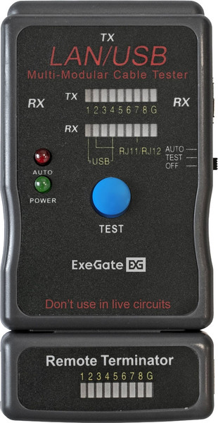 Изображение товара Кабельный тестер ExeGate EX-T5448 / EX293160RUS