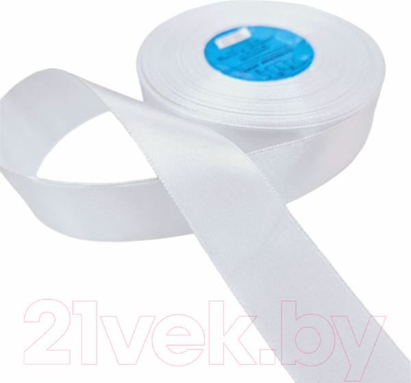 Изображение товара Лента декоративная Фирма Гамма 25мм 33м №001 (белый)