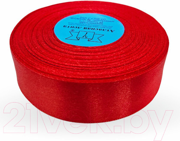 Изображение товара Лента декоративная Фирма Гамма 25мм (1") 33м №026 (красный)