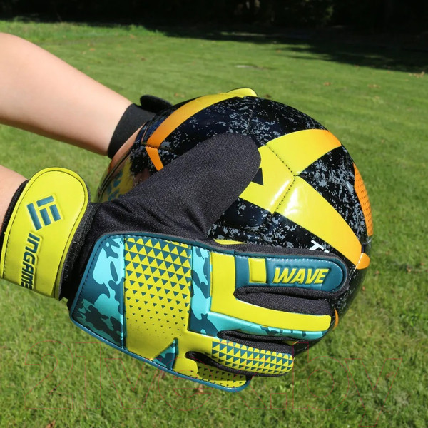 Изображение товара Перчатки вратарские Ingame Wave INFB-907 (р.6, желтый/голубой)