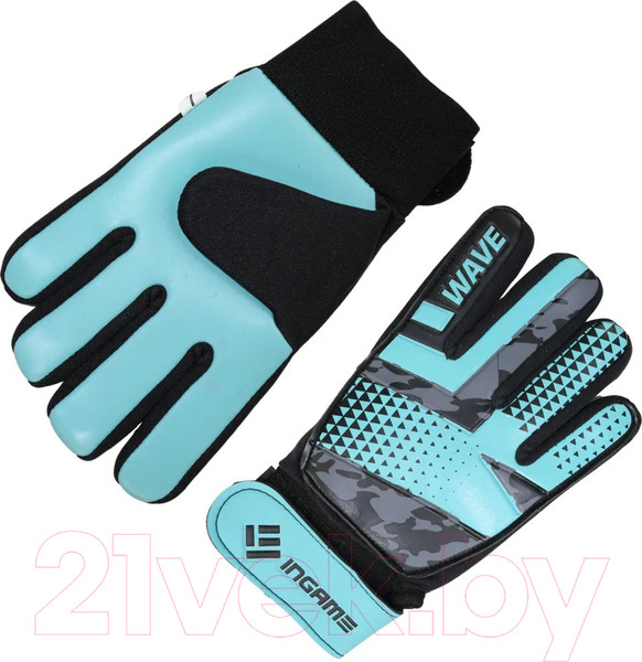 Изображение товара Перчатки вратарские Ingame Wave INFB-907 (р.6, черный/голубой)