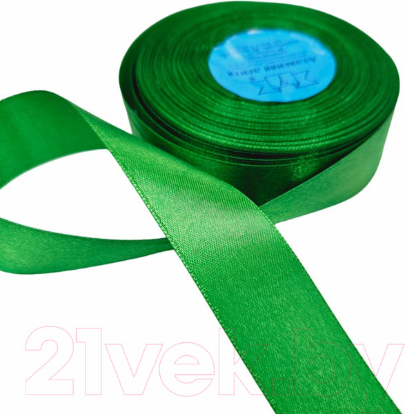 Изображение товара Лента декоративная Фирма Гамма 25мм (1") 33м №090 (ярко-зеленый)