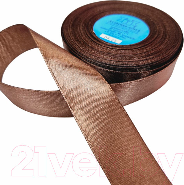 Изображение товара Лента декоративная Фирма Гамма 25мм (1") 33м №100 (темно-коричневый)