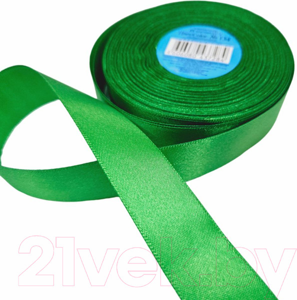 Изображение товара Лента декоративная Фирма Гамма 25мм (1") 33м №134 (зеленый)
