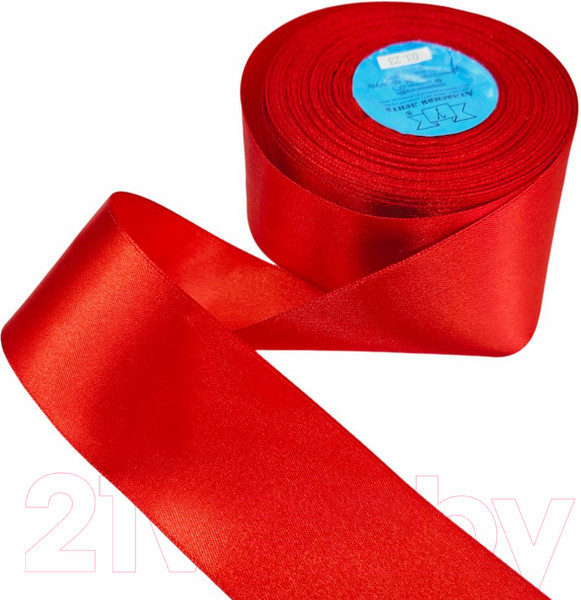 Изображение товара Лента декоративная Фирма Гамма 50мм (2") 33м №026 (красный)