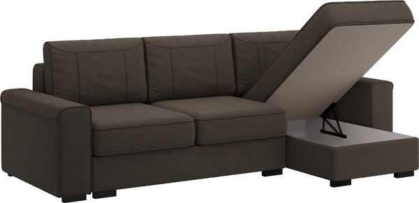 Изображение товара Диван угловой Bravo Мебель Леон Стандарт 9 вариант (корица)