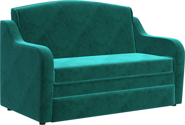 Изображение товара Диван Bravo Мебель Луна Стандарт 2 вариант (темно-бирюзовый)