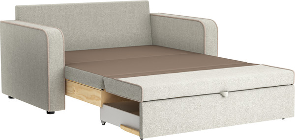 Изображение товара Диван Bravo Мебель Марлин 1200 Стандарт 7 вариант (серебряный/льняной)