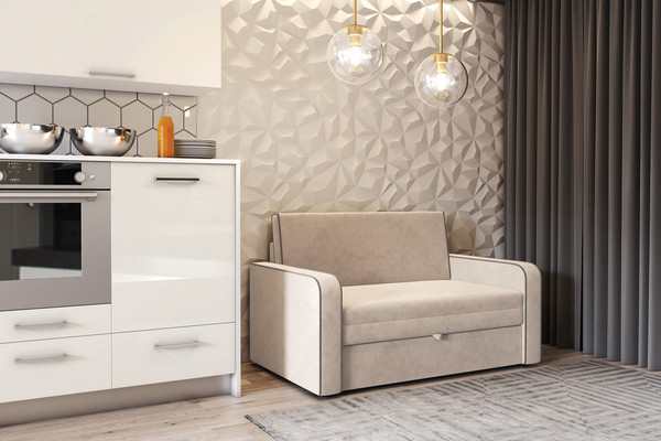 Изображение товара Диван Bravo Мебель Марлин 1200 Стандарт 2 вариант (бежевый/каппучино)