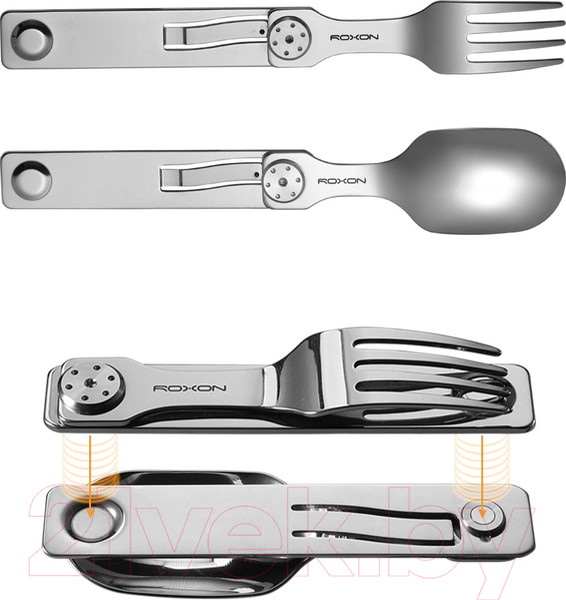 Изображение товара Набор столовых приборов походных Roxon C2