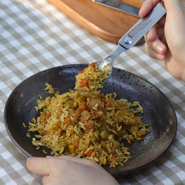 Изображение товара Набор столовых приборов походных Roxon C2