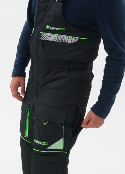 Изображение товара Костюм для охоты и рыбалки Huntsman Elbrus -35°C (р.44-46/182-188, черный/лайм )