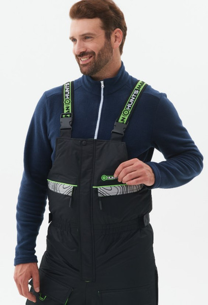 Изображение товара Костюм для охоты и рыбалки Huntsman Elbrus -35°C (р.52-54/182-188, черный/лайм)