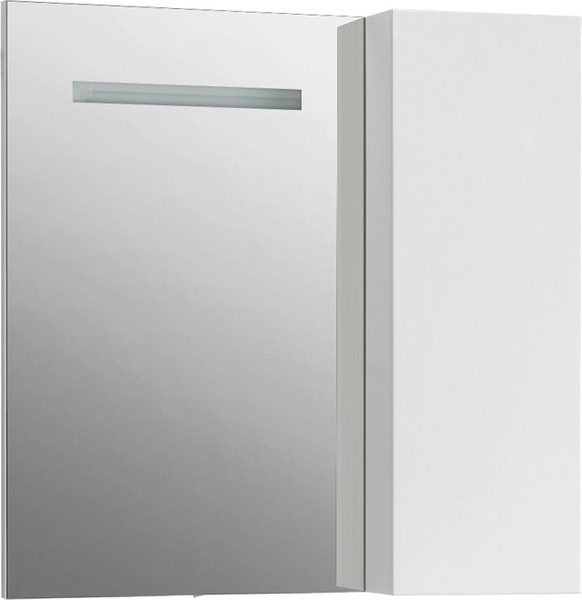 Изображение товара Шкаф с зеркалом для ванной Belux Токио В 80 Ш (1, белый глянцевый)