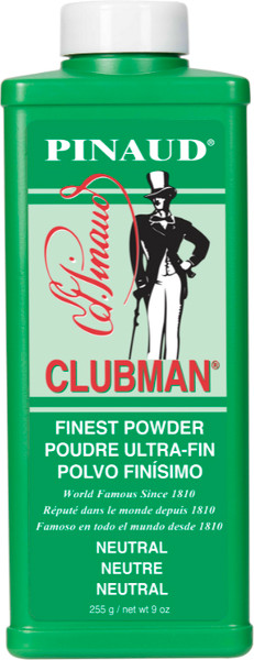 Изображение товара Тальк после бритья Clubman Finest Powder Neutral до и после бритья (255г)