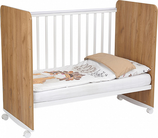 Изображение товара Детская кроватка Фея 702 / 0002757.173 (дуб крафт золотой/белый)