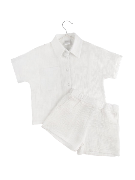 Изображение товара Комплект одежды для малышей Amarobaby Easy / AB-OD24-E2201/00-104 (белый, р.104)