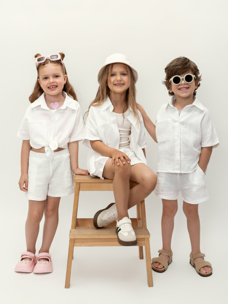 Изображение товара Комплект детской одежды Amarobaby Easy / AB-OD24-E2201/00-110 (белый, р.110)