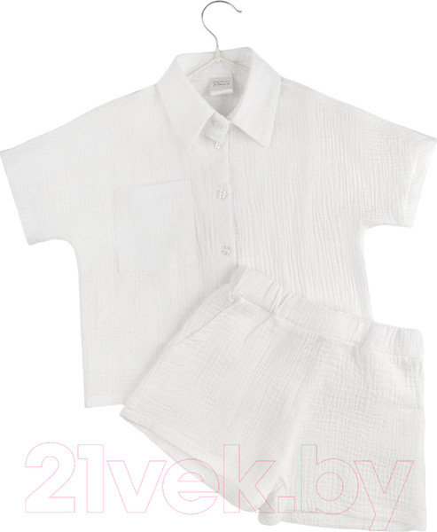 Изображение товара Комплект детской одежды Amarobaby Easy / AB-OD24-E2201/00-116 (белый, р.116)