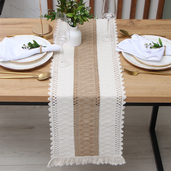 Изображение товара Дорожка на стол Этель Сканди 32x150 / 10429148 (коричневый)