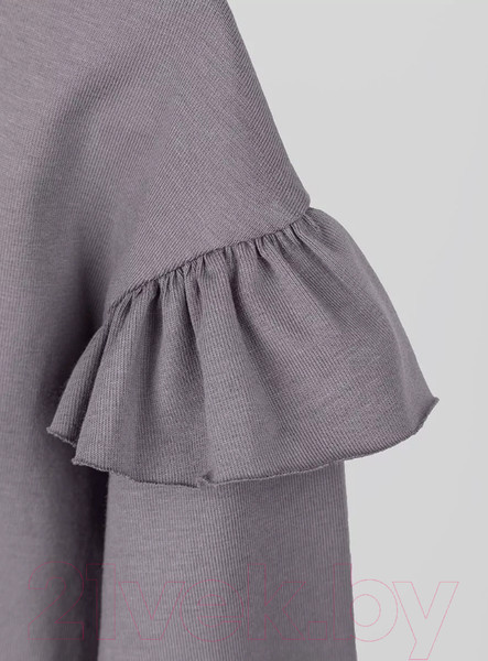 Изображение товара Лонгслив детский Amarobaby Ruffle / AB-OD24-R44/11-128 (серый, р.128)