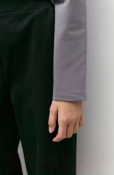 Изображение товара Лонгслив детский Amarobaby Ruffle / AB-OD24-R44/11-128 (серый, р.128)