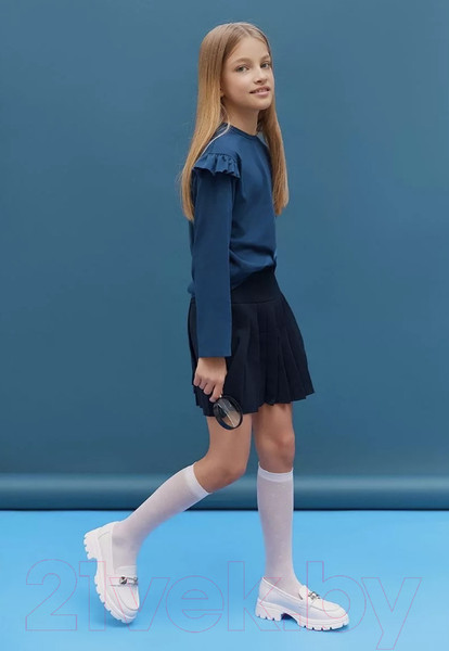 Изображение товара Лонгслив детский Amarobaby Ruffle / AB-OD24-R44/20-122 (синий, р.122)