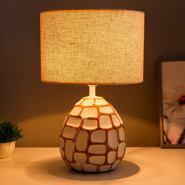 Изображение товара Прикроватная лампа Risalux Камилла 10193756 (белый/шоколадный)